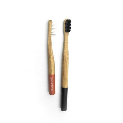 Natural 100% Biodegrade Bamboo Charcoal Adult Toothbrush, Toothbrush Eco-friendly, Tooth brushes