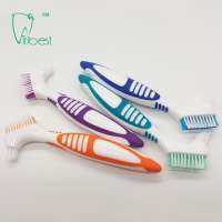 False Teeth Cleaning Brush Denture Brushes Wholesale Denture Toothbrush